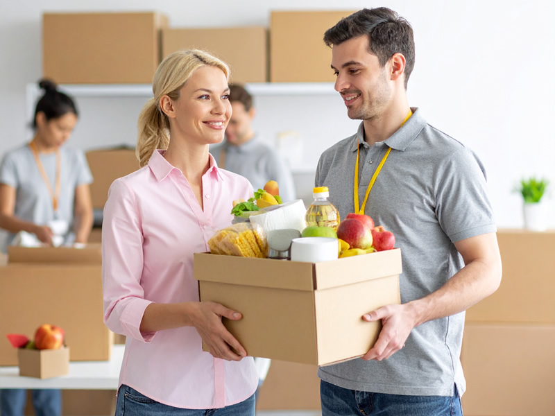 Hände halten eine Spende